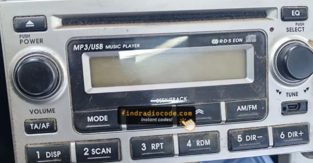 Hyundai EMP3 radio front panel